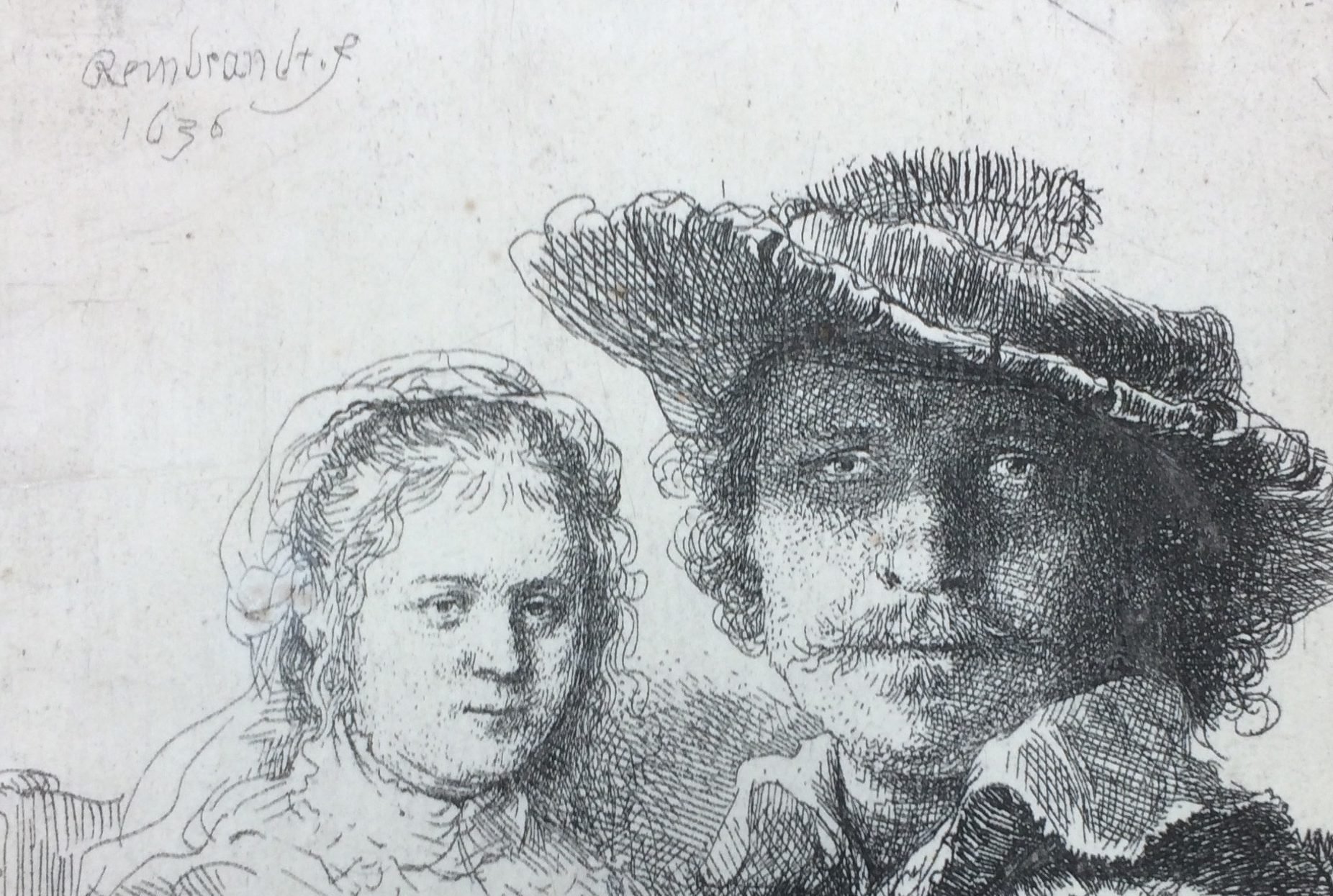 Rembrandt etch from Douwes Fine Art at the FINE art & antiques in Baarn